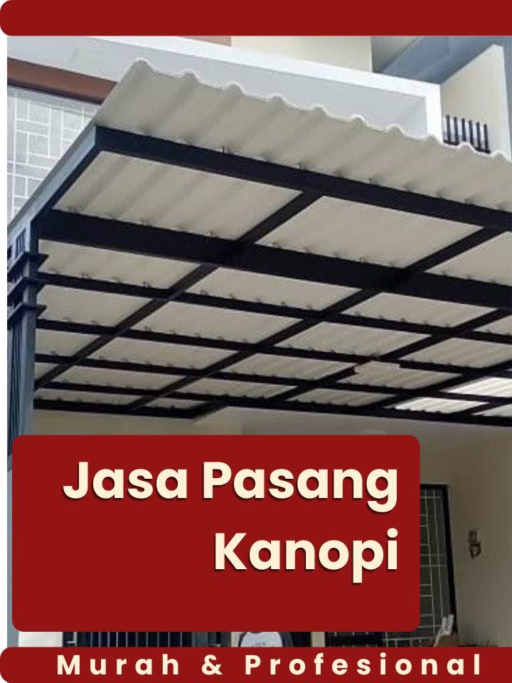 Contoh desain minimalis dan harga pasang kanopi alderon untuk carport rumah