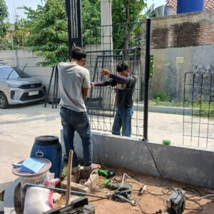 Harga Pasang Pagar BRC 120 cm
