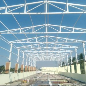 Kontruksi kuda kuda baja cremona bentang lebar untuk gudang industri jabodetabek