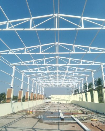 Kontruksi kuda kuda baja cremona bentang lebar untuk gudang industri jabodetabek