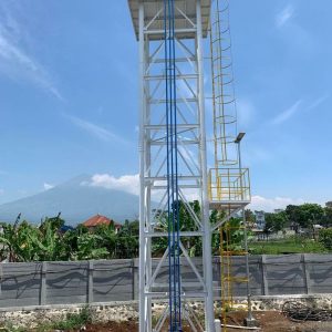 pembuatan menara air dan dudukan toren dari besi siku tebal di wilayah jabodetabek