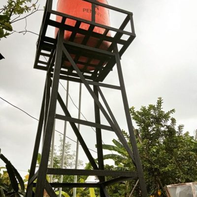 harga menara toren air besi siku perumahan bogor