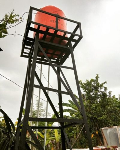 harga menara toren air besi siku perumahan bogor